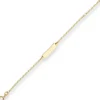 1,7mm Id-Armband S-Panzerkette Armschmuck aus 375 Gold Gelbgold 14cm