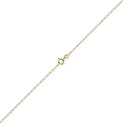 1,2mm Kette Ankerkette Collier aus 585 Gold Gelbgold diamantiert 60cm