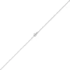 1,2mm Kette Ankerkette Collier aus 585 Gold Weißgold diamantiert 60cm