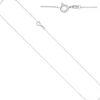 0,9mm Kette Ankerkette, rund, 585 Gold Weißgold Halsschmuck Weißgoldkette, 42cm