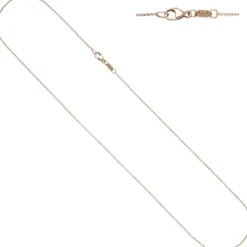 1mm Kette Ankerkette, rund, 585 Gold Rotgold Halsschmuck Rotgoldkette, 40cm
