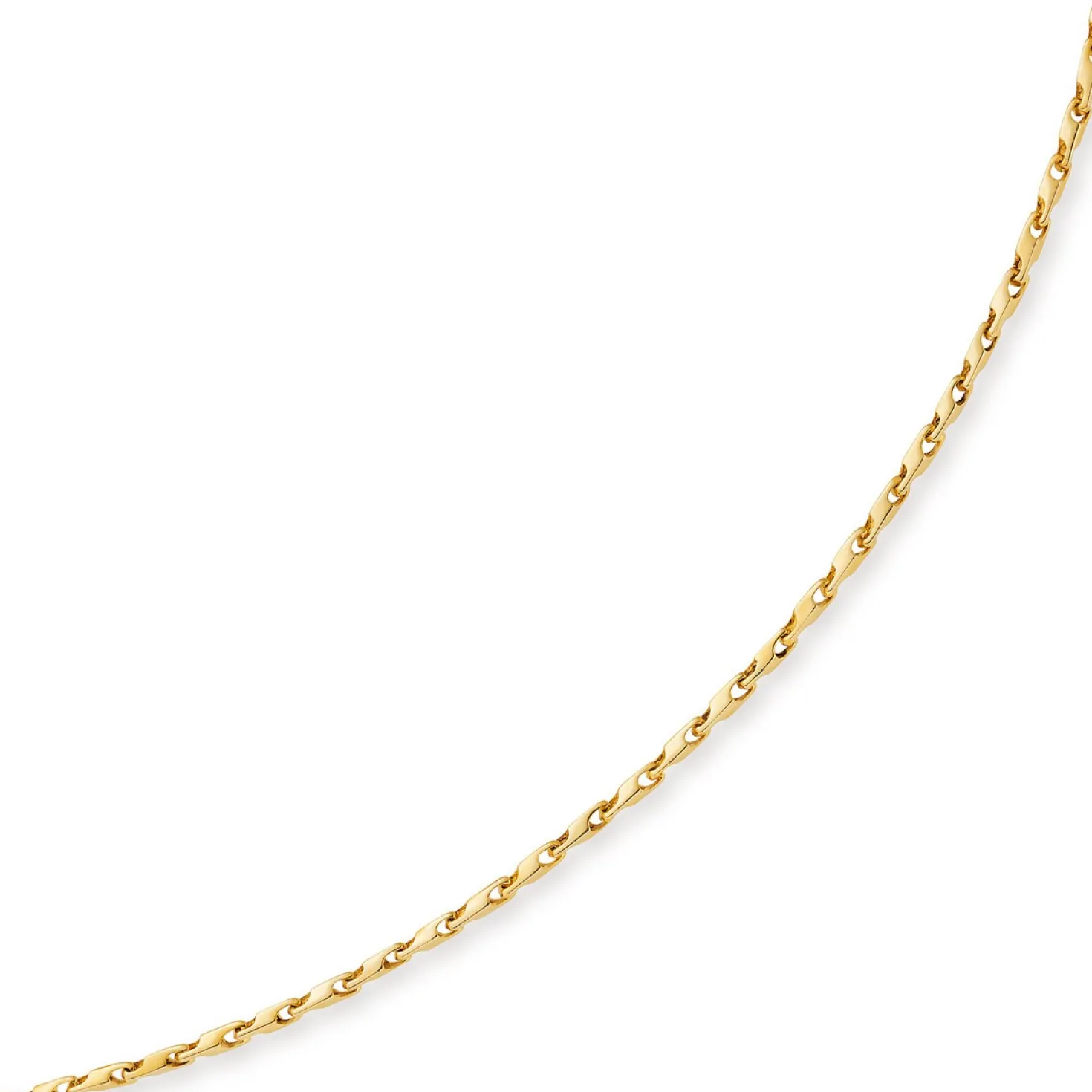 3mm Kette Collier Alainkette aus 585 Gold Gelbgold, 50cm, Unisex