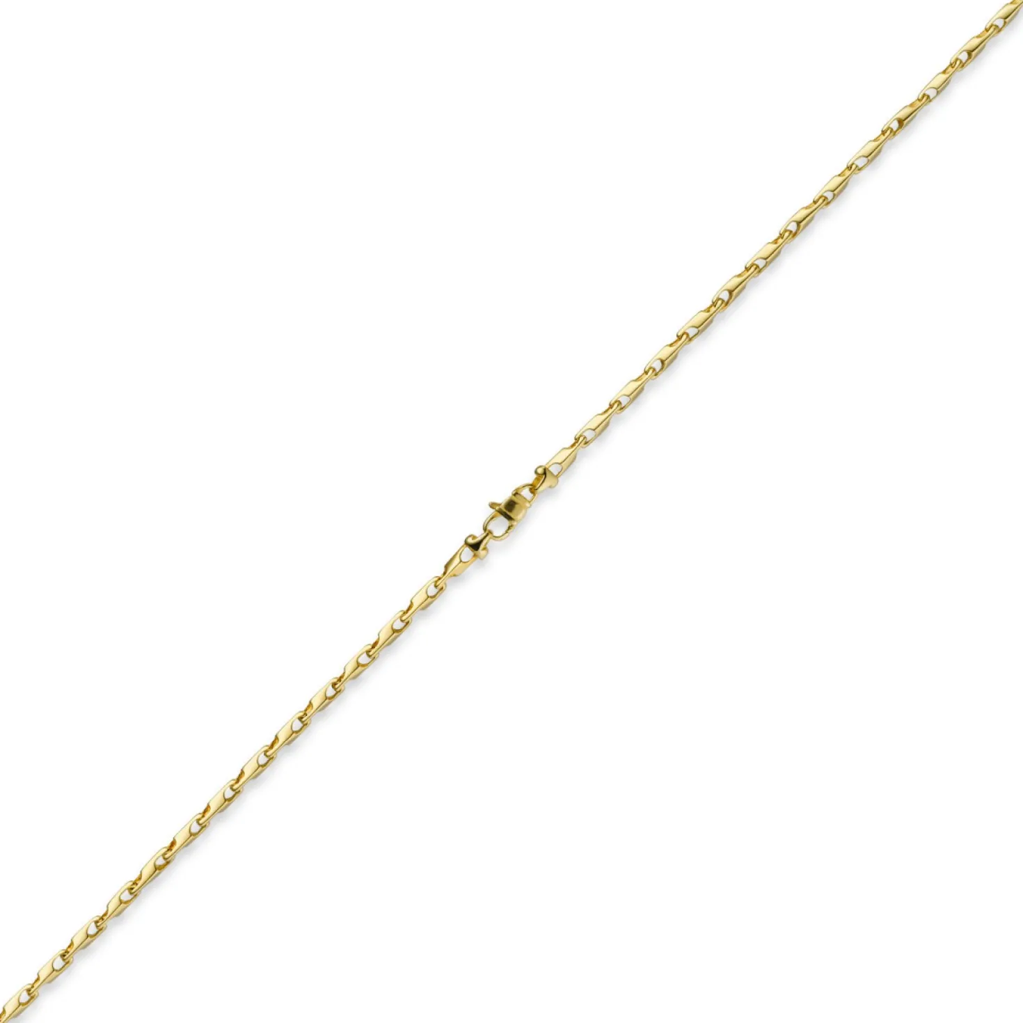 3mm Kette Collier Alainkette aus 585 Gold Gelbgold, 50cm, Unisex