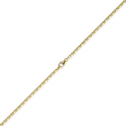 3mm Kette Collier Ankerkette aus 585 Gold Gelbgold 70cm Unisex Goldkette