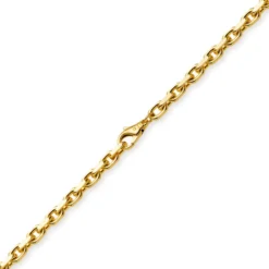 6,5mm Kette Collier Ankerkette aus 585 Gold Gelbgold, 70cm, für Herren