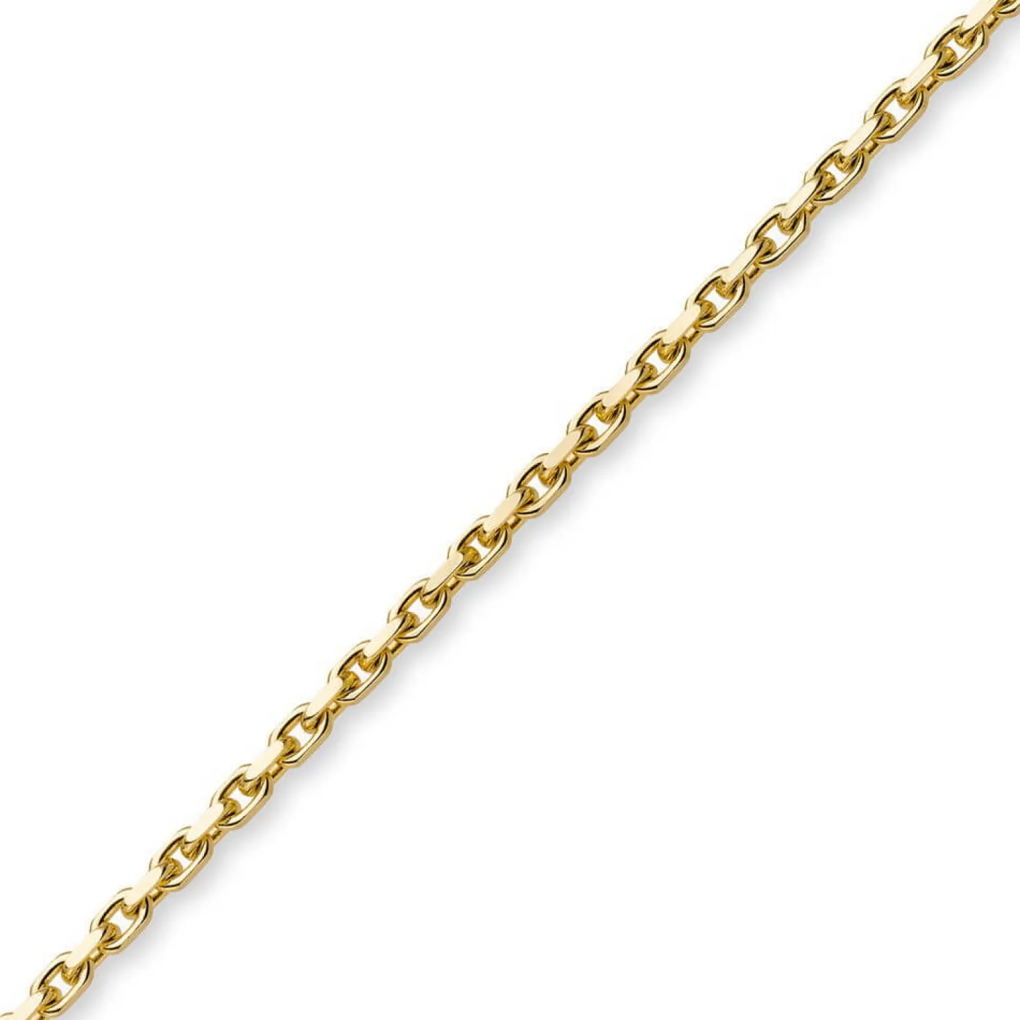 4mm Kette Collier Ankerkette aus 750 Gold Gelbgold 70cm Herren Goldkette