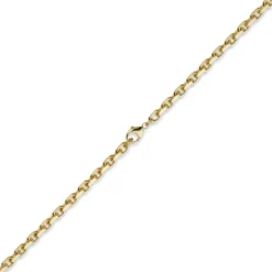 5mm Kette Collier Ankerkette aus 750 Gold Gelbgold, 55cm, Herren