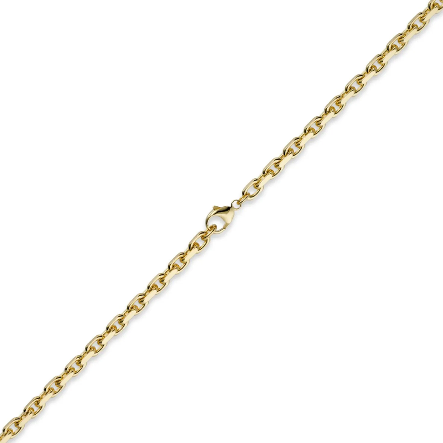 5mm Kette Collier Ankerkette aus 750 Gold Gelbgold 70cm Herren Goldkette