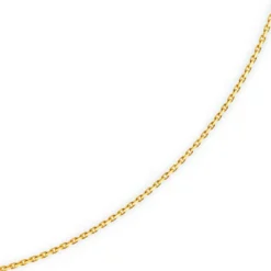 1,8mm Kette Collier Ankerkette diamantiert Halskette aus 585 Gold Gelbgold 42cm