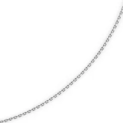 1,8mm Kette Collier Ankerkette Halskette, 585 Gold Weißgold, 42cm