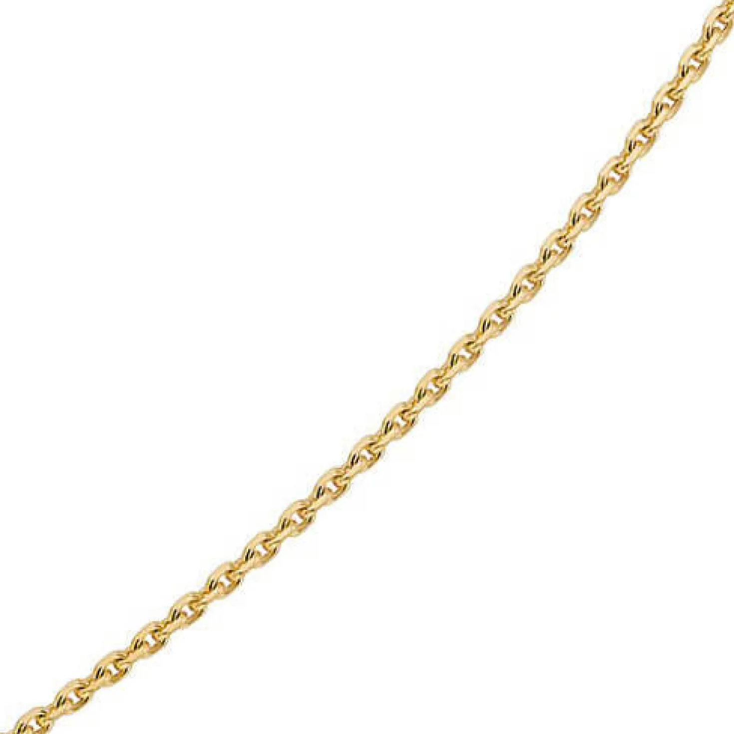 1,5mm Kette Collier Ankerkette Halskette 750 Gold Gelbgold 42cm