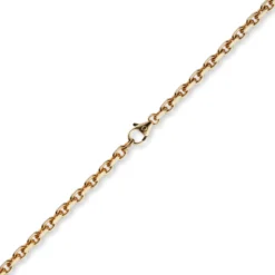 4mm Kette Collier Ankerkette Halskette aus 750 Gold Rotgold massiv 60cm