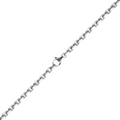 4mm Kette Collier Ankerkette Halskette aus 585 Gold Weißgold massiv 55cm