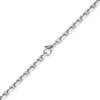 6,5mm Kette Collier Ankerkette Halskette, 585 Gold Weißgold, 60cm Herren