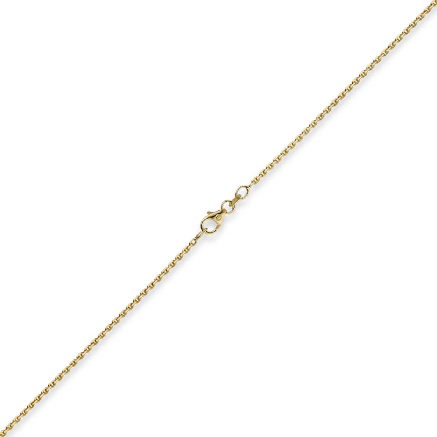 1,5mm Kette Collier Ankerkette Halskette 750 Gold Gelbgold 50cm