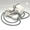 2mm Kette Collier Ankerkette Halsschmuck, rhodiniert, 925 Silber, 40cm