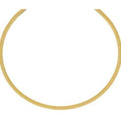3mm Kette Collier Ankerkette Halskette 750 Gold Weißgold 70cm