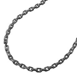 2mm Kette Collier Ankerkette Halsschmuck, rhodiniert, 925 Silber, 45cm