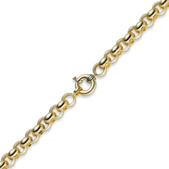 11mm Kette Collier Erbskette aus 585 Gold Gelbgold, 45cm