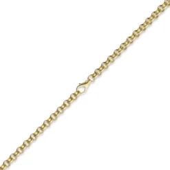 7mm Kette Collier Erbskette aus 585 Gold Gelbgold, 50cm, Unisex