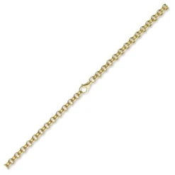 7mm Kette Collier Erbskette aus 750 Gold Gelbgold, 50cm, Unisex