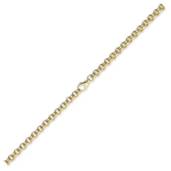 7mm Kette Collier Erbskette aus 750 Gold Gelbgold massiv 60cm Goldkette