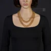 7mm Kette Collier Erbskette aus 750 Gold Gelbgold, 45cm, Unisex
