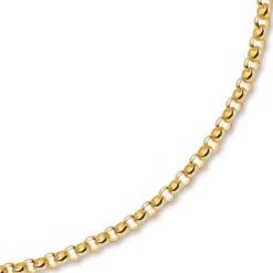 7mm Kette Collier Erbskette aus 585 Gold Gelbgold, 60cm, Unisex