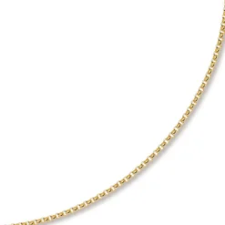 3,5mm Kette Collier Erbskette aus 585 Gold Gelbgold, 55cm, Unisex