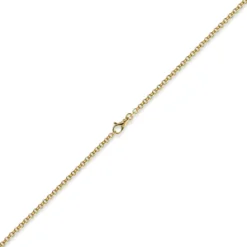 3,5mm Kette Collier Erbskette aus 585 Gold Gelbgold, 60cm, Unisex