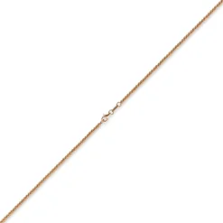 2,2mm Kette Collier Halskette Kugelkette, 585 Gold Rosegold, 45cm