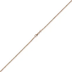 1,8mm Kette Collier Kugelkette diamantiert aus 585 Gold Rotgold 50cm