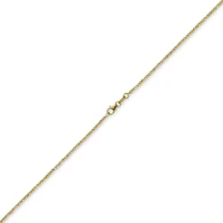 1,8mm Kette Collier Kugelkette diamantiert aus 585 Gold Gelbgold 45cm