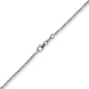 1,8mm Kette Collier Kugelkette diamantiert aus 750 Gold Weißgold 45cm