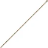 1,8mm Kette Collier Kugelkette 750 Gold Rotgold teil-schwarz-rhodiniert 50cm