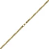 5mm Kette Collier Panzerkette oval diamantiert massiv, 585 Gold Gelbgold, 60cm