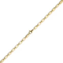 5mm Kette Collier Plattenkette aus 750 Gold Gelbgold 70cm Unisex Goldkette