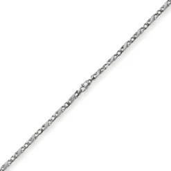 4,5mm Kette Collier Rockwellkette X-Panzerkette matt aus 585 Gold Weißgold 45cm