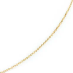 2,3mm Kette Collier Rundankerkette aus 585 Gold Gelbgold, 55cm Unisex
