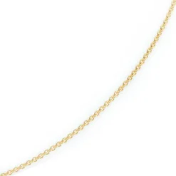 2,3mm Kette Collier Rundankerkette aus 750 Gold Gelbgold, 70cm Unisex