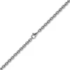 2,7mm Kette Collier Rundankerkette aus 585 Gold Weißgold, 60cm Unisex