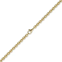 2,7mm Kette Collier Rundankerkette aus 585 Gold Gelbgold, 70cm Unisex