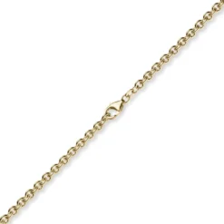 4,6mm Kette Collier Rundankerkette aus 585 Gold Gelbgold, 55cm Unisex