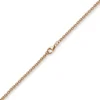 2,7mm Kette Collier Rundankerkette aus 750 Gold Rotgold, 80cm Unisex