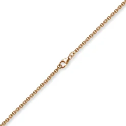 2,7mm Kette Collier Rundankerkette aus 750 Gold Rotgold, 70cm Unisex