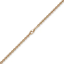 4,6mm Kette Collier Rundankerkette aus 585 Gold Rotgold, 55cm Unisex