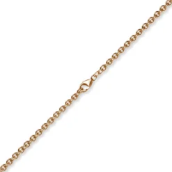 4,6mm Kette Collier Rundankerkette aus 750 Gold Rotgold, 50cm