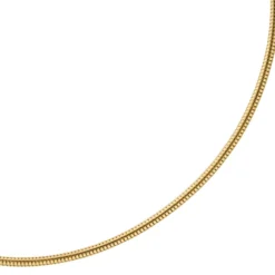 2,5mm Kette Collier Schlangenkette aus 585 Gold Gelbgold, 45cm, Damen