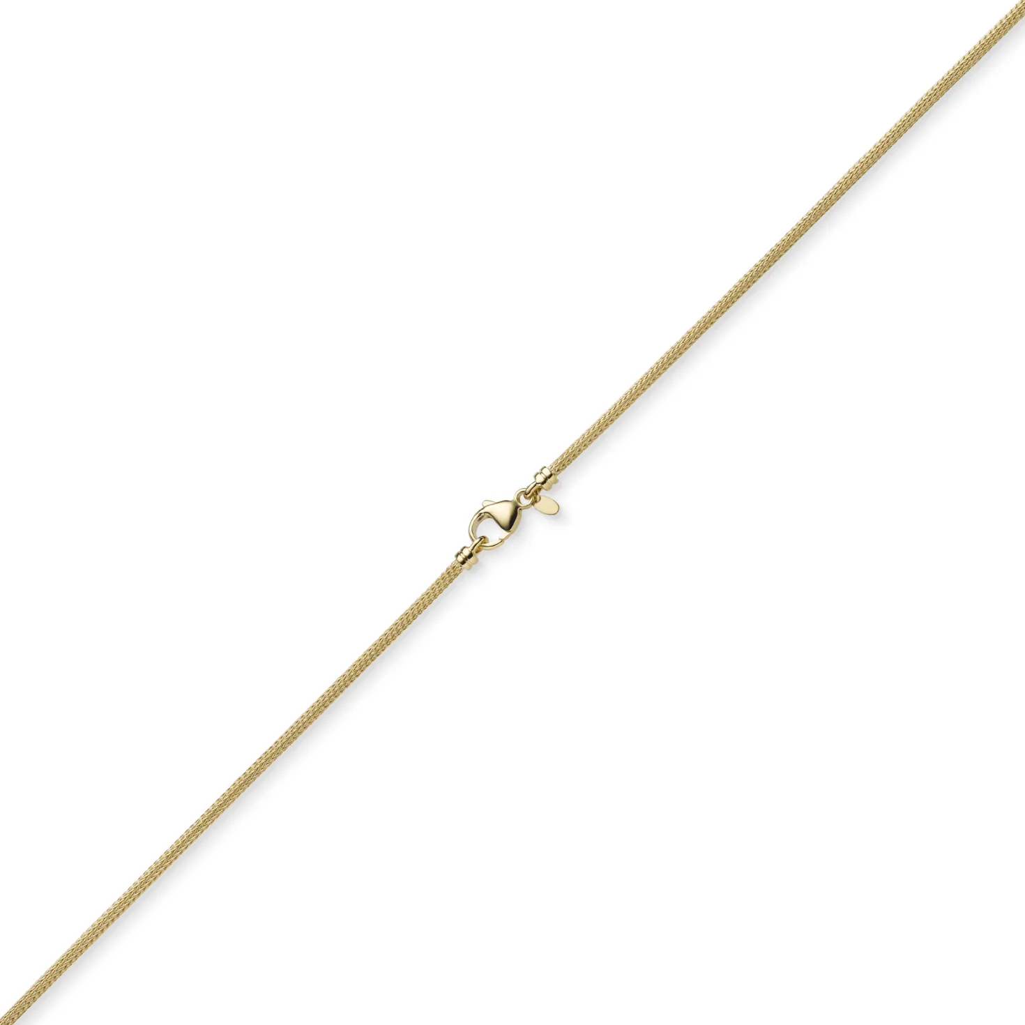 2,5mm Kette Collier Strickkette Halsschmuck aus 585 Gold Gelbgold rund 45cm
