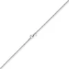 2,5mm Kette Collier Strickkette rund aus 750 Gold Weißgold 45cm